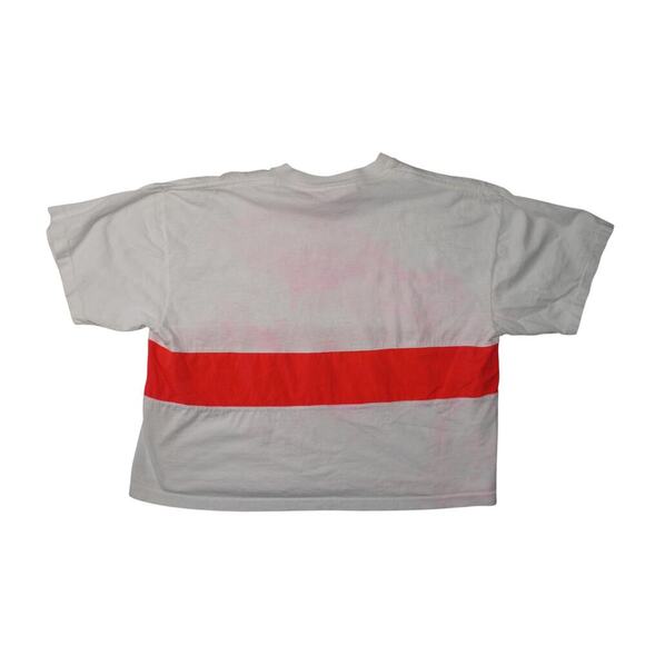 Vintage L.A. Gear Los Angeles Cropped Graphic T-Shirt White Red Logo  Size 21x18 - Picture 4 of 7